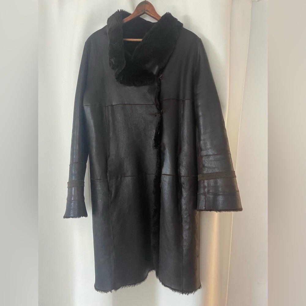 Joseph sheepskin coat size M